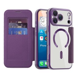 Husa Husa pentru iPhone 17 Pro Max - Techsuit SmartMag Book Case - Purple
