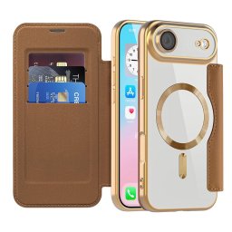 Husa Husa pentru iPhone 17 Air - Techsuit SmartMag Book Case - Brown
