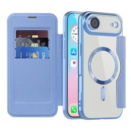 Husa Husa pentru iPhone 17 Air - Techsuit SmartMag Book Case - Light Blue