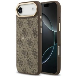 Husa Husa pentru iPhone 17 Air - Guess Hardcase 4G Classic MagSafe (GUHMP17MP4MSEGCW) - Brown