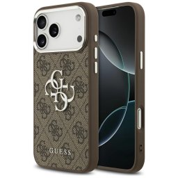 Husa Guess Hardcase Big 4G Logo Classic Logo (GUHCP17XP4G4SMCW) - Carcasă rigidă - compatibil cu Apple iPhone 17 Pro Max - culoare Maro/Bej