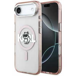 Husa Husa pentru iPhone 17 Air - Karl Lagerfeld IML MagSafe Sketch Logo (KLHMP17MHGCHGKBP) - Pink Choupette
