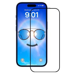 Folie pentru iPhone 17 Pro Max - 2.5D Anti-reflection Screen Protector - Black