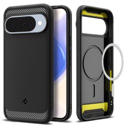 Husa Spigen Rugged Armor MagSafe Matte - Husă telefon - compatibil cu Google Pixel 10 / 10 Pro - MagSafe, Anti-șoc - culoare Negru