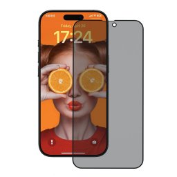 Folie pentru iPhone 17 Air - 2.5D 5X Reinforced 180° Privacy Screen Protector - Black
