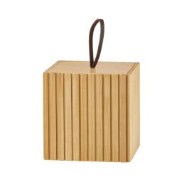 Cutie cu capac pentru dischete demachiante, Bamboo