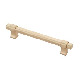 Maner metalic pentru mobilier, model Dava, distanta dintre gauri = 160 256 mm, finisaj auriu mat (Distanta dintre gauri: 160 mm)