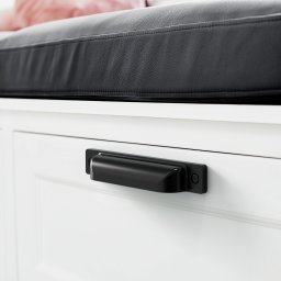 Maner metalic tip scoica pentru mobilier, model Galatea, distanta dintre gauri = 160 mm, finisaj auriu mat (Finisaj: Auriu mat)