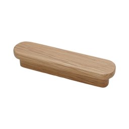 Maner din lemn pentru mobilier, model Nemora, distanta dintre gauri = 96 160 2x224 3x320 mm, finisaj stejar natur (Distanta dintre gauri: 448 mm)