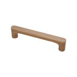 Maner din lemn pentru mobilier, model Skala, distanta dintre gauri = 96 160 256 mm, finisaj stejar natur (Distanta dintre gauri: 160 mm)