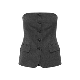 ONLY Top Onlmarnie S/L But Tube Tlr 15357612 BS000088 dark grey melange