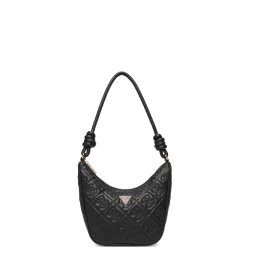 GUESS Geantă mică Adelasia Top Zip Shoulder Bag HWQL9658180 bla black