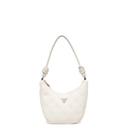 GUESS Geantă mică Adelasia Top Zip Shoulder Bag HWQL9658180 off off white