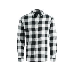 JACK & JONES Cămaşă Jjegingham Twill L/S 12181602 11-0701 TCX whisper white