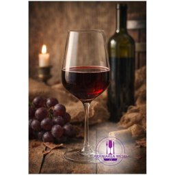 STRIX Set 6 pahare sticla cristalina Bohemia vin rosu 450 ml