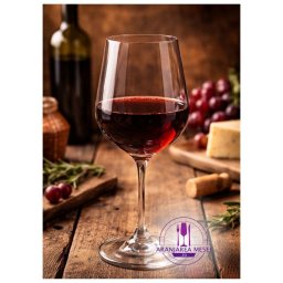 STRIX Set 6 pahare sticla cristalina Bohemia vin rosu 580 ml