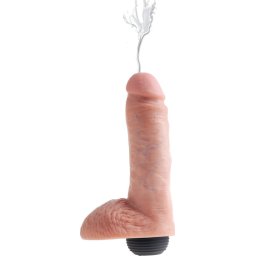 Dildo care Ejaculeaza King Cock Natural 20 cm