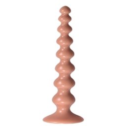 Dildo Crazy Anal Play cu Ventuza, PVC, Natural, 36 cm