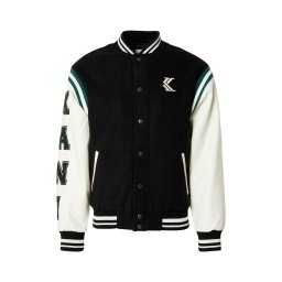 Karl Kani Geacă de primăvară-toamnă crem / verde smarald / negru