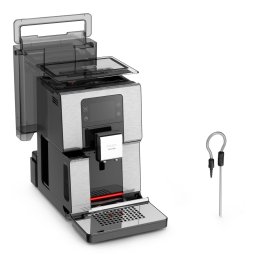Espressor automat Krups Intuition Experience EA876D10, 17 retete, 4 profiluri de utilizatori, 4 trepte de tarie a cafelei, Negru/ Argintiu