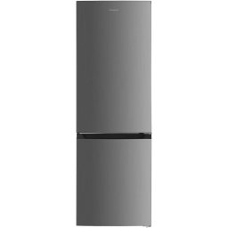 Combina frigorifica Heinner HCNF-HM293XE++, Capacitate 293 l, No Frost, Clasa E, Iluminare LED, Control electronic, Inaltime 185 cm, Inox