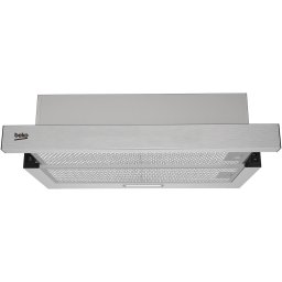 Hota telescopica incorporabila Beko, 65W, cap abs 320 mc/h, 3 trepte de putere, filtre metalice lavabile, filtre carbon, iluminare LED, Inox