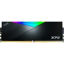 Kit dual memorie RAM ADATA Lancer RGB, Capacitate 64GB DDR5 (2x 32 GB), Frecventa 6400, CL - 32, Negru
