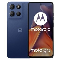 Telefon mobil Motorola Moto G15, Mediatek Helio G81 Extreme, 8GB RAM, 128GB, Dual SIM, Wi-Fi, 4G, Android 15, Albastru