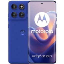 Telefon mobil Motorola Edge 60 Pro, MediaTek Dimensity 8350 Extreme, 12GB RAM, 512GB, Dual SIM, 5G, Android 15, Albastru
