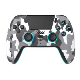 Freaks and Geeks - Controler wireless cu LED pentru PS5 - White Camo