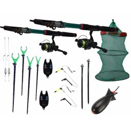 Set pescuit 11 cu lansete, mulinete, senzori, juvenlic