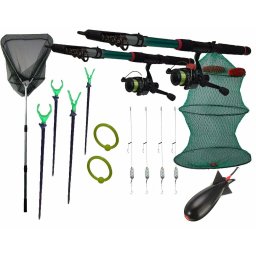 Set pescuit 13 cu lansete, mulinete, accesorii