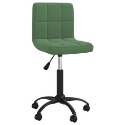 Scaun de bucatarie pivotant, verde închis, catifea GartenMobel Dekor