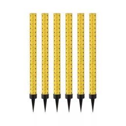 Set de 6 artificii tort aurii - 18 cm