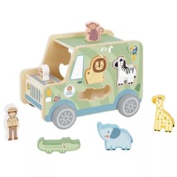 Tooky Toy: set de joacă safari, lemn