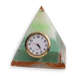 Ceas model piramida din Onix de Pakistan colorat - 8cm