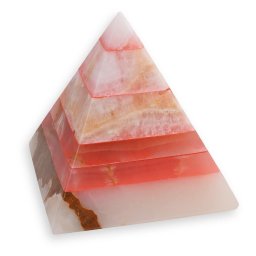 Piramida slefuita din Onix de Pakistan colorat -11cm