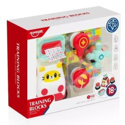 Mașinuță cu cuburi de activități atașabile