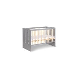 KLUPŚ - Pătuț pentru bebeluși PAULINE 120 x 60 cm, pin/gri