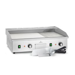 Klarstein Grillmeile 4400, grătar electric, Plancha, 2x2200W, placă de grătar din oțel inoxidabil (TK56-Grillmeile-44M)