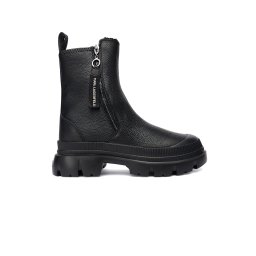 KARL LAGERFELD Ghete Trekka Max Double Zip KL43566 100-black textured lthr