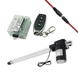 MXM Actuator electric liniar DC 12V 6000N, 200mm cu telecomandă și cablu