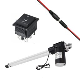 MXM Acționare electrică liniară DC 12V 6000N, 200mm cu întrerupător de moment și cablu