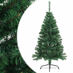 Jumatate pom Craciun artificial cu suport, verde, 150 cm, PVC GartenMobel Dekor