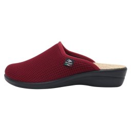 Saboti dama, Fly Flot, T4-368-FE-2014-Bordo, de casa, textil, ortopedici, cu talpa joasa, bordo (Marime: 39)