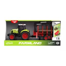 Tractor transport lemne cu sunete și efecte luminoase.
