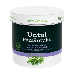 Gel cu Extract de Untul Pământului, Rozmarin, Camfor și Mentol - Biomedicus