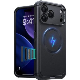 Husa pentru iPhone 17 Pro - ESR Cyber Halolock - Black