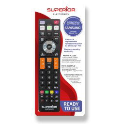 Telecomanda TELECOMANDA UNIVERSALA Superior, compatibila televizoare SAMSUNG, bateriile (2 x AAA) nu sunt incluse, negru "SUPTRB008" (timbru verde 0.08 lei)