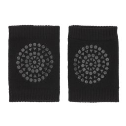 Genunchiere antiderapante bumbac Go Baby Go - Black